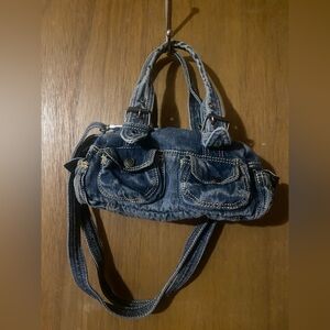 denim shoulder bag